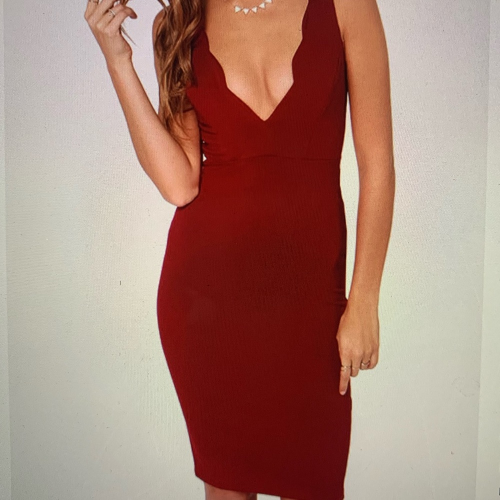 Lulu’s Work of Heart Midi Bodycon Dress